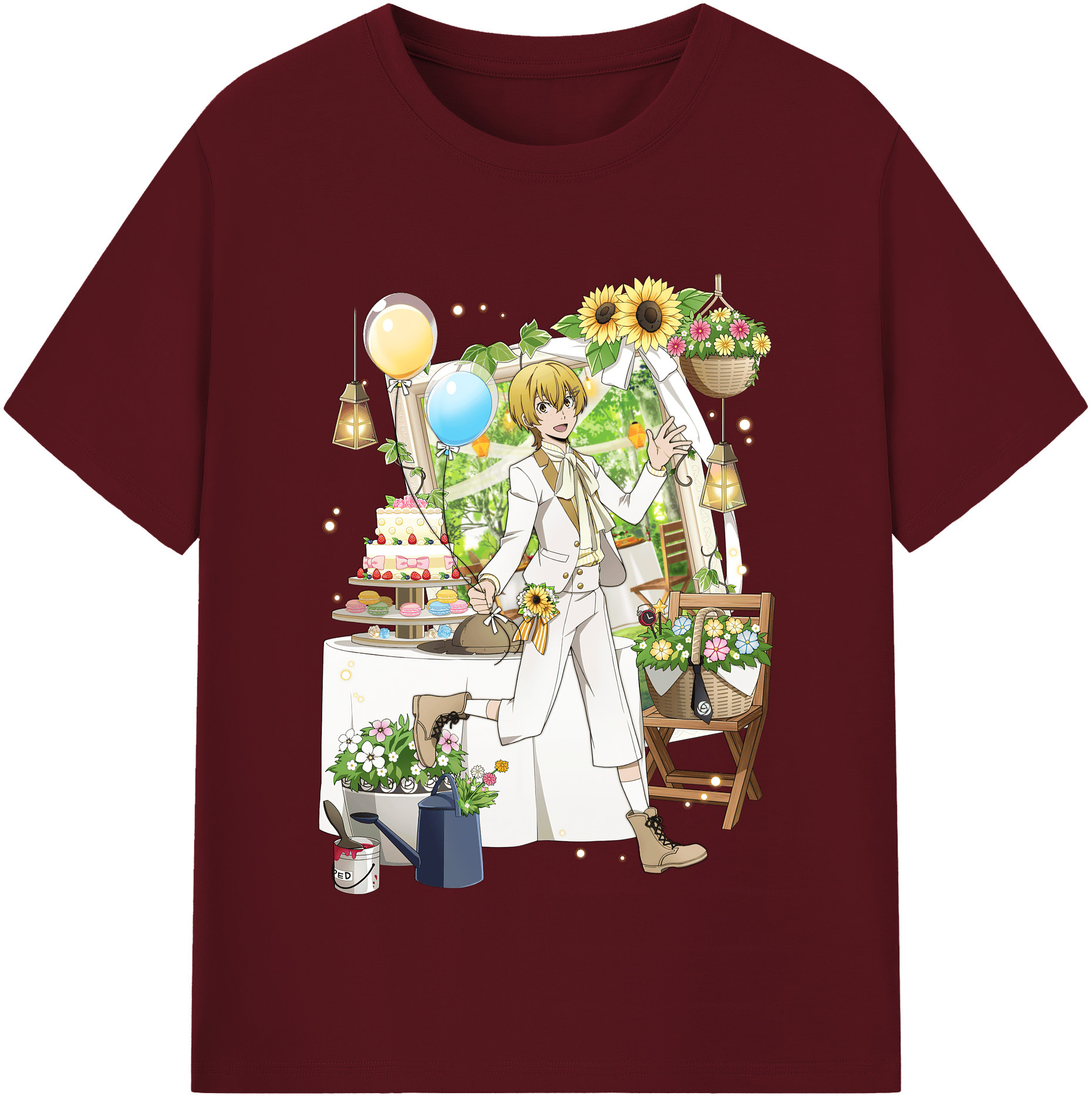 （画像用） 文豪ストレイドッグス Bungo Stray Dogs 綿100％半袖Tシャツ（フロントプリント）